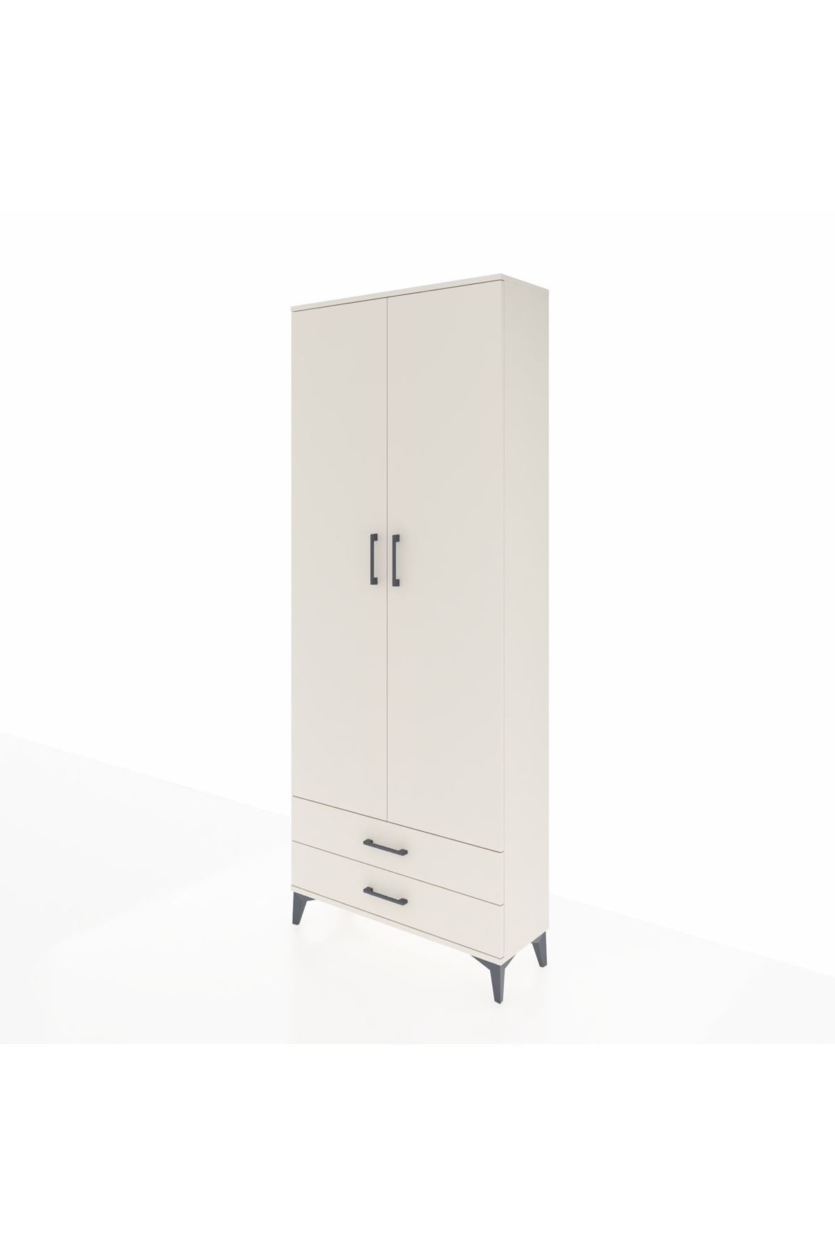 Arges Dolap 5 Raflı 2 Çekmeceli 2 Kapaklı 88x30x221 - S30M009V1A