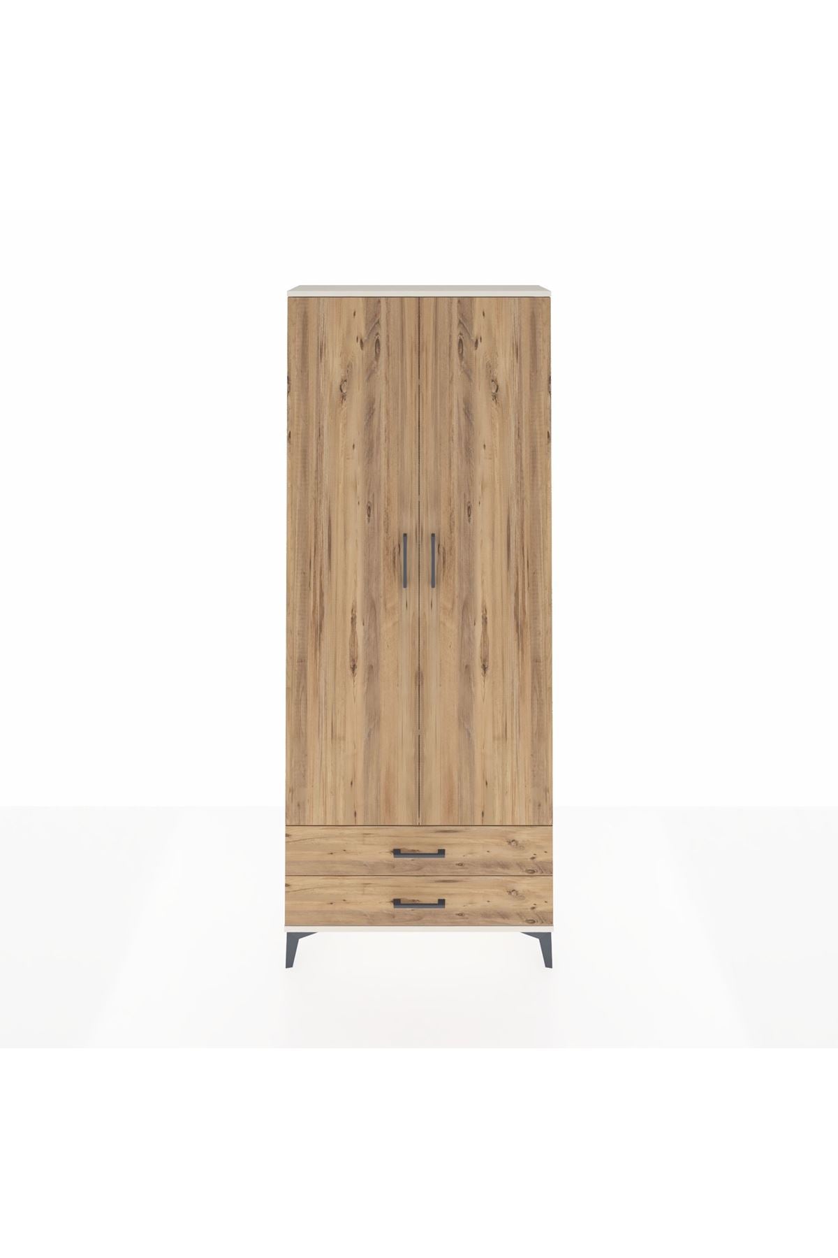 Arges Dolap 5 Raflı 2 Çekmeceli 2 Kapaklı 88x30x221 - S30M009V3A