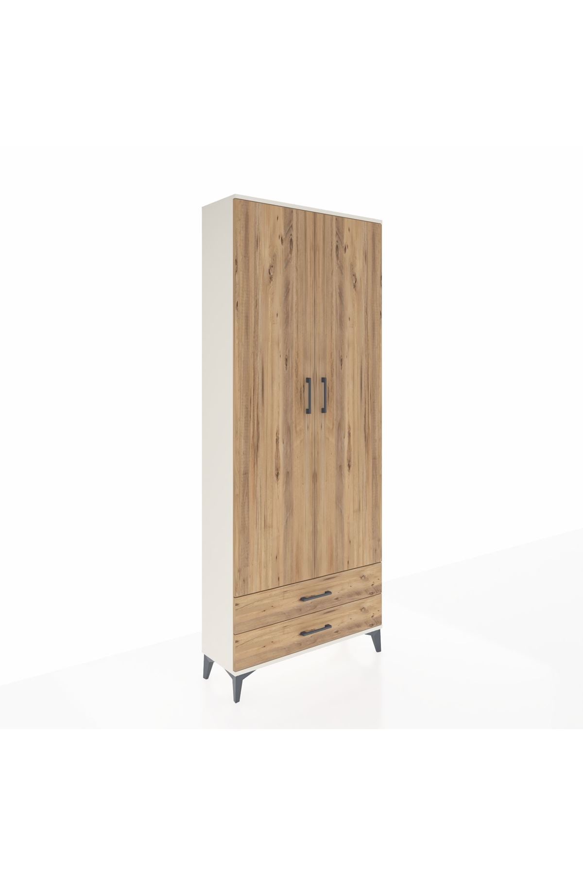 Arges Dolap 5 Raflı 2 Çekmeceli 2 Kapaklı 88x30x221 - S30M009V3A