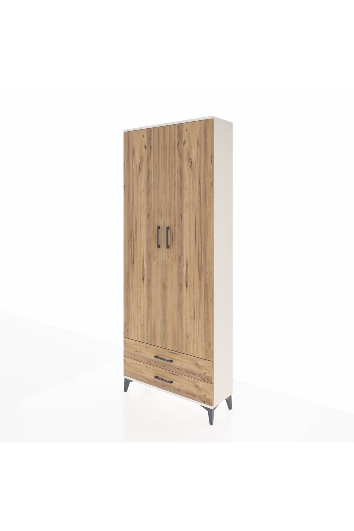 Arges Dolap 5 Raflı 2 Çekmeceli 2 Kapaklı 88x30x221 - S30M009V3A