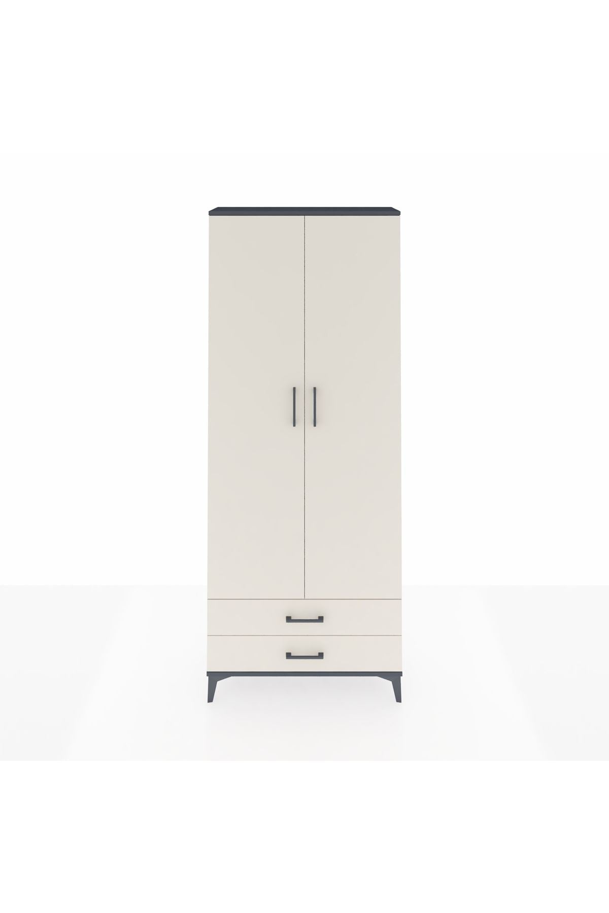 Arges Dolap 5 Raflı 2 Çekmeceli 2 Kapaklı 88x30x221 - S30M009V4A
