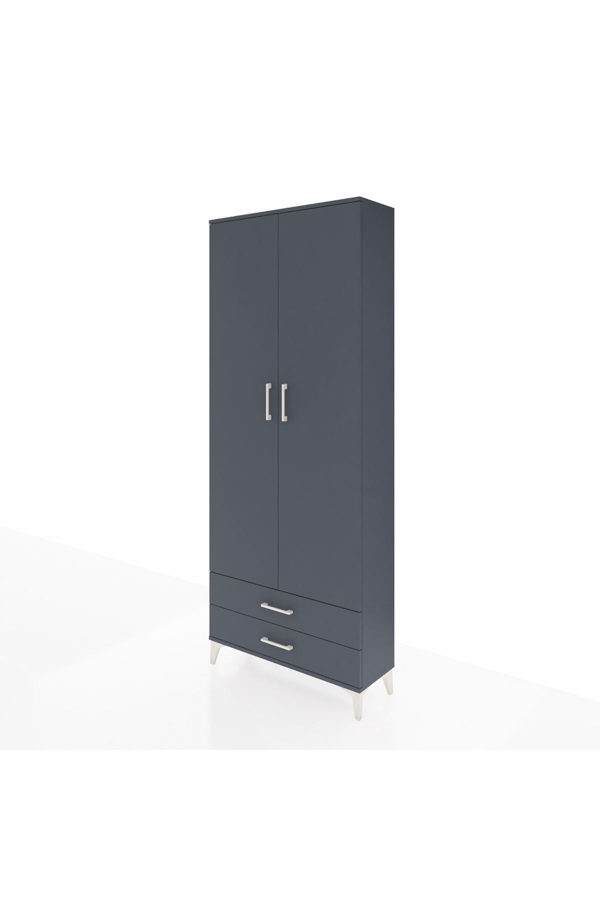 Arges Dolap 5 Raflı 2 Çekmeceli 2 Kapaklı 88x30x221 - S30M009V5A
