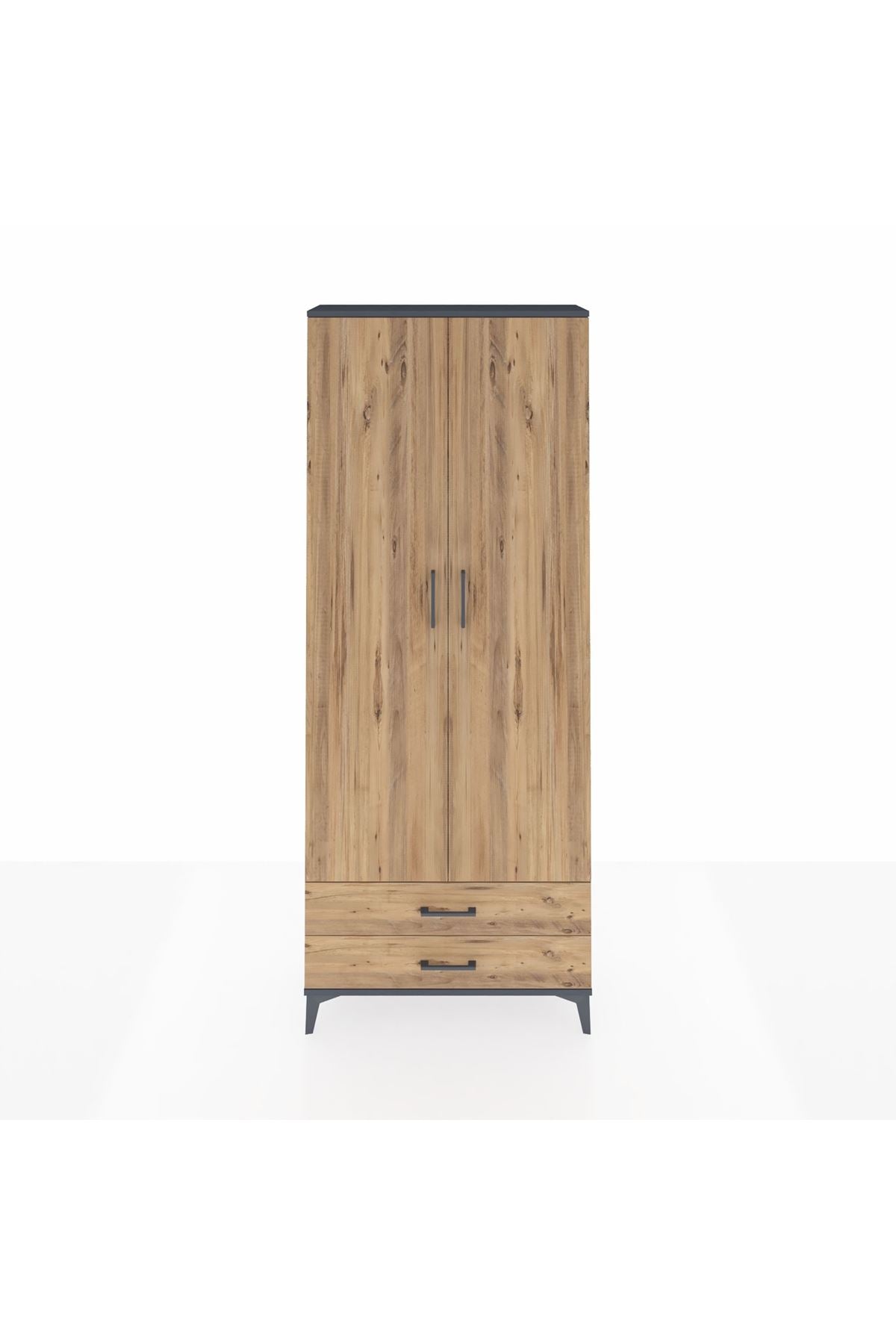 Arges Dolap 5 Raflı 2 Çekmeceli 2 Kapaklı 88x30x221 - S30M009V6A