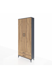 Arges Dolap 5 Raflı 2 Çekmeceli 2 Kapaklı 88x30x221 - S30M009V6A