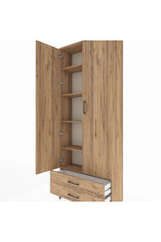 Arges Dolap 5 Raflı 2 Çekmeceli 2 Kapaklı 88x30x221 - S30M009V9A