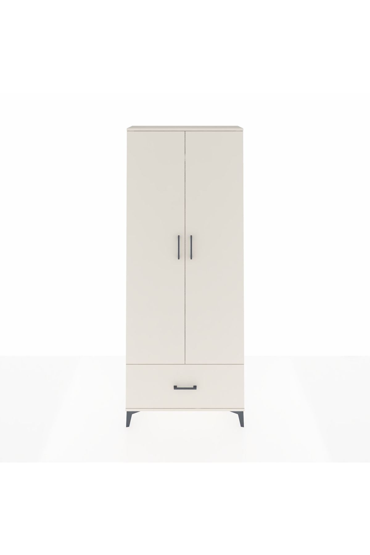 Arges Dolap 2 Raflı Tek Çekmeceli Tek Askılı 88x30x221 - S30M010V1A
