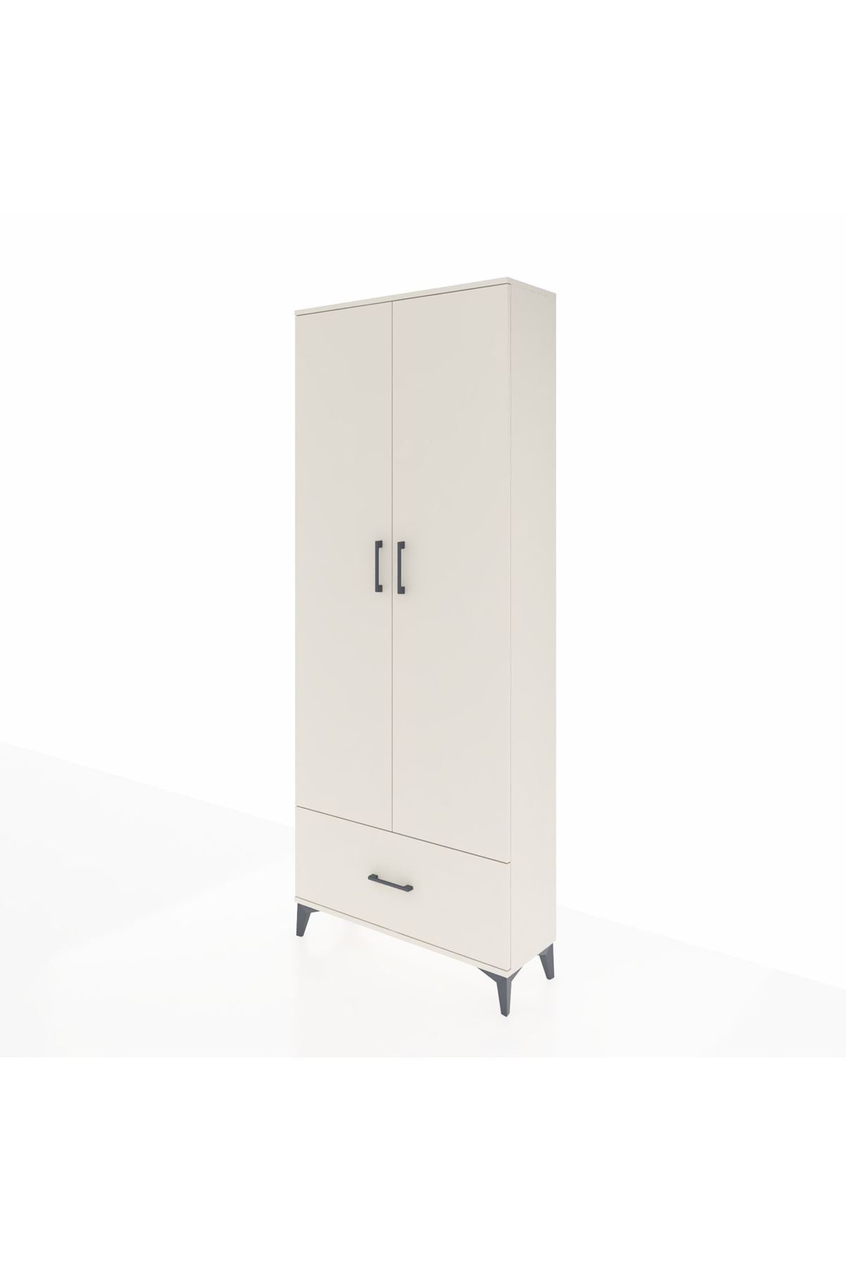 Arges Dolap 2 Raflı Tek Çekmeceli Tek Askılı 88x30x221 - S30M010V1A