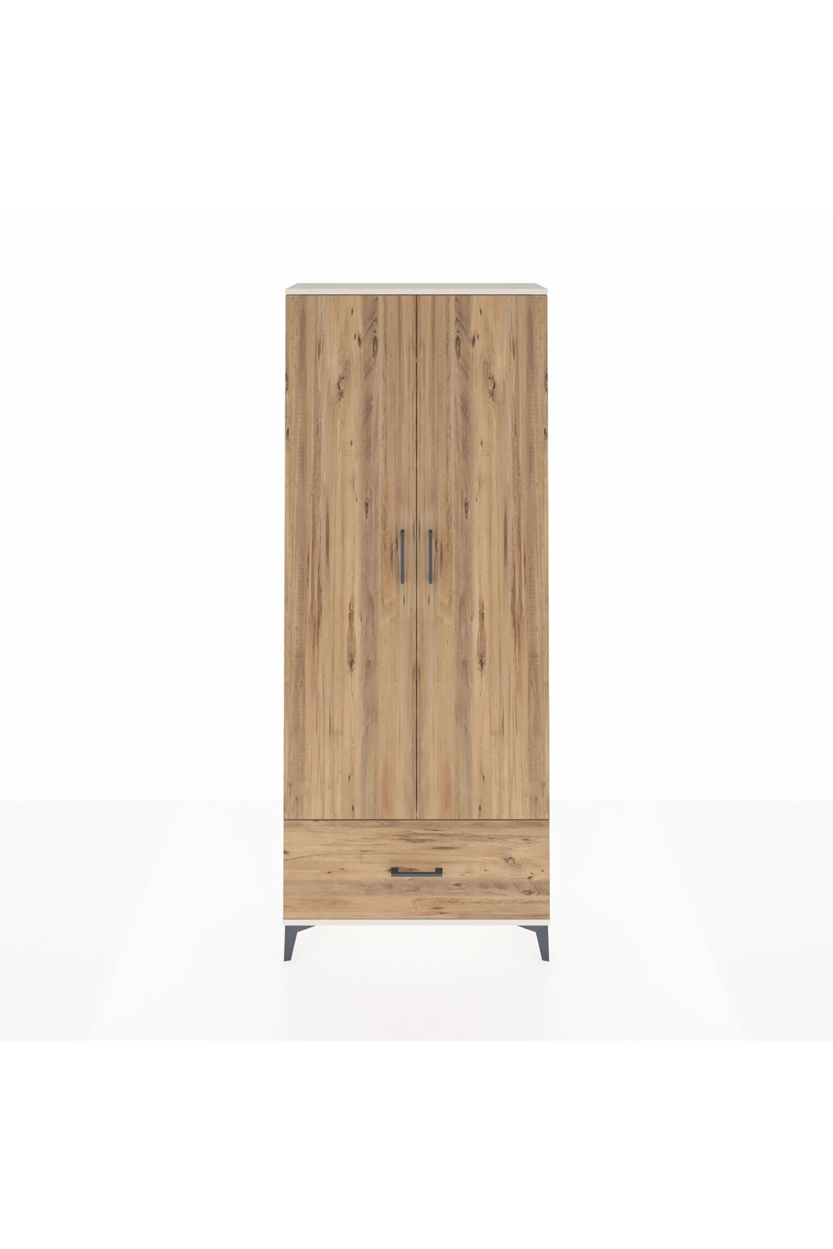 Arges Dolap 2 Raflı Tek Çekmeceli Tek Askılı 88x30x221 - S30M010V3A