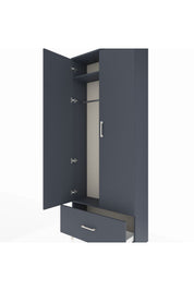 Arges Dolap 2 Raflı Tek Çekmeceli Tek Askılı 88x30x221 - S30M010V5A