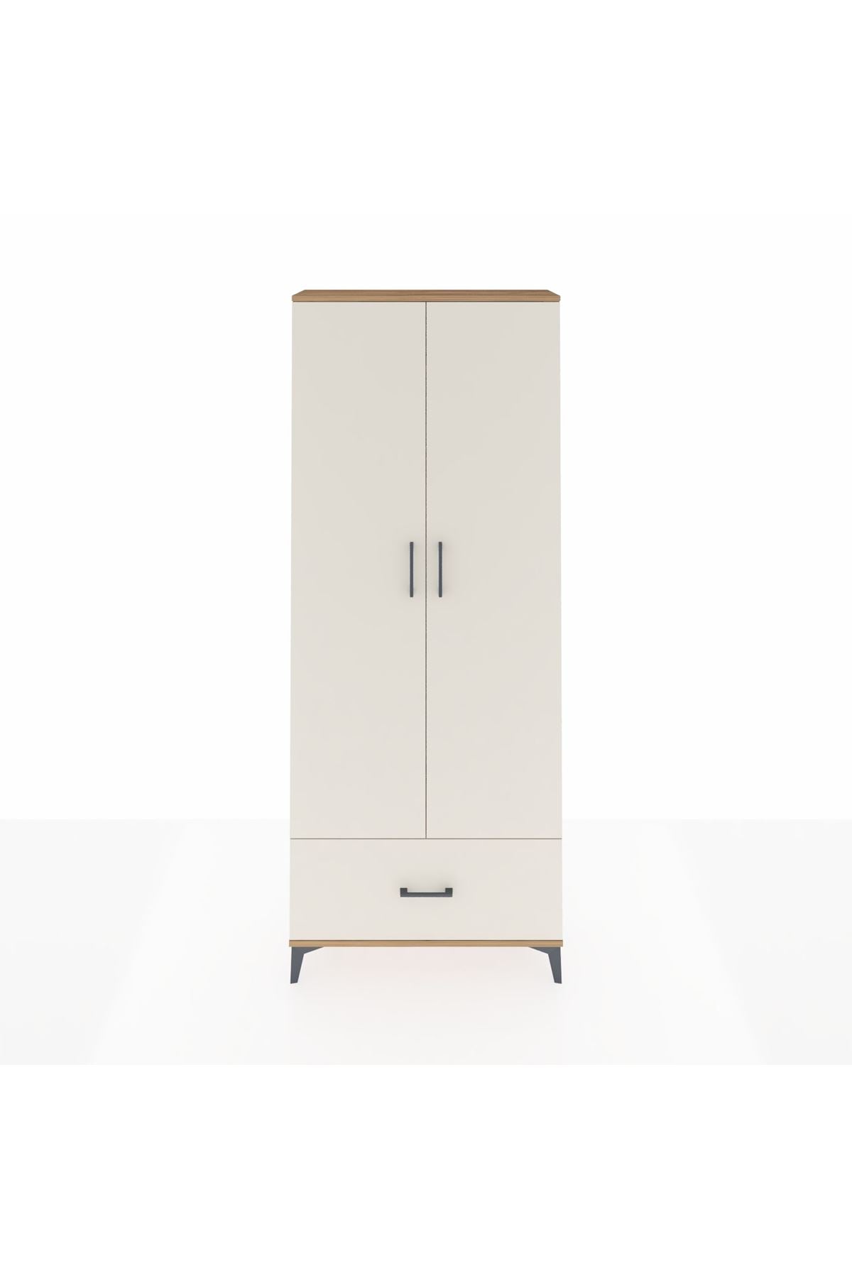 Arges Dolap 2 Raflı Tek Çekmeceli Tek Askılı 88x30x221 - S30M010V7A