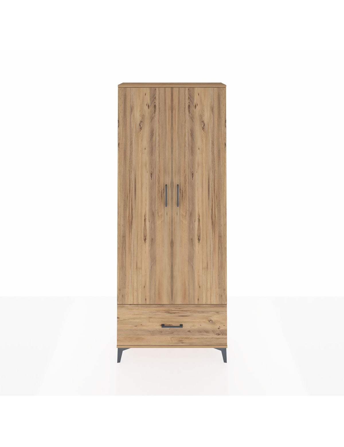 Arges Dolap 2 Raflı Tek Çekmeceli Tek Askılı 88x30x221 - S30M010V9A