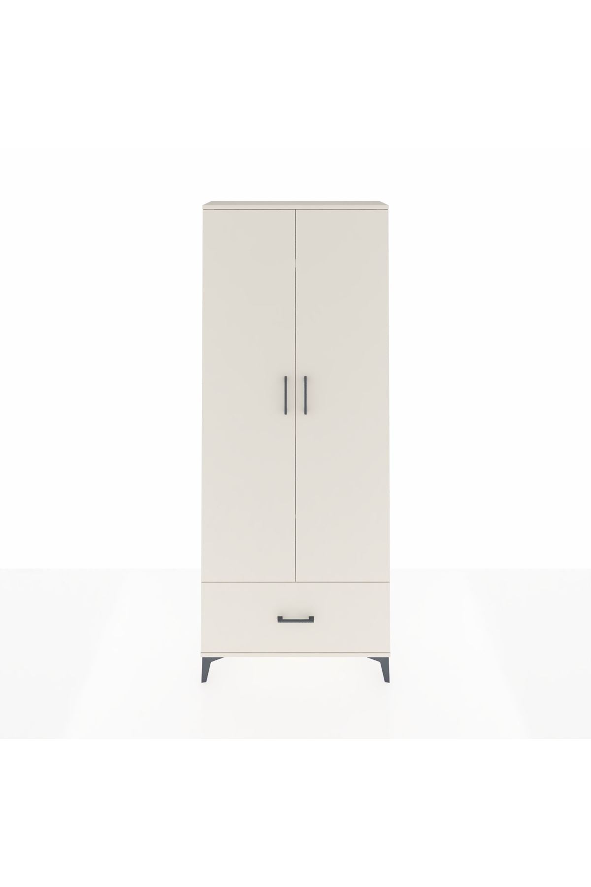 Arges Dolap 5 Raflı Tek Çekmeceli 2 Kapaklı 88x30x221 - S30M011V1A