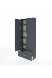 Arges Dolap 5 Raflı Tek Çekmeceli 2 Kapaklı 88x30x221 - S30M011V5A