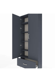 Arges Dolap 5 Raflı Tek Çekmeceli 2 Kapaklı 88x30x221 - S30M011V5A