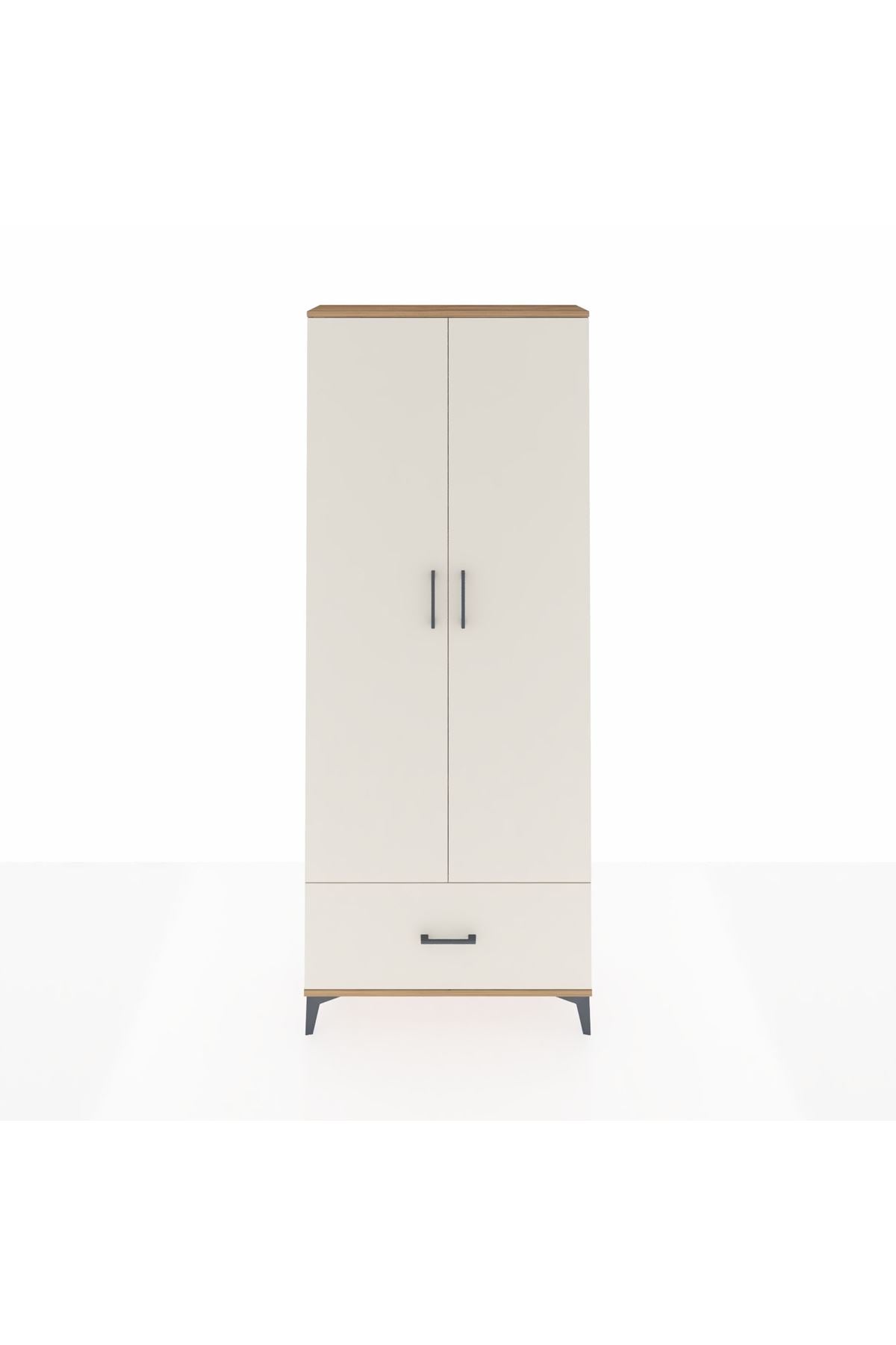 Arges Dolap 5 Raflı Tek Çekmeceli 2 Kapaklı 88x30x221 - S30M011V7A