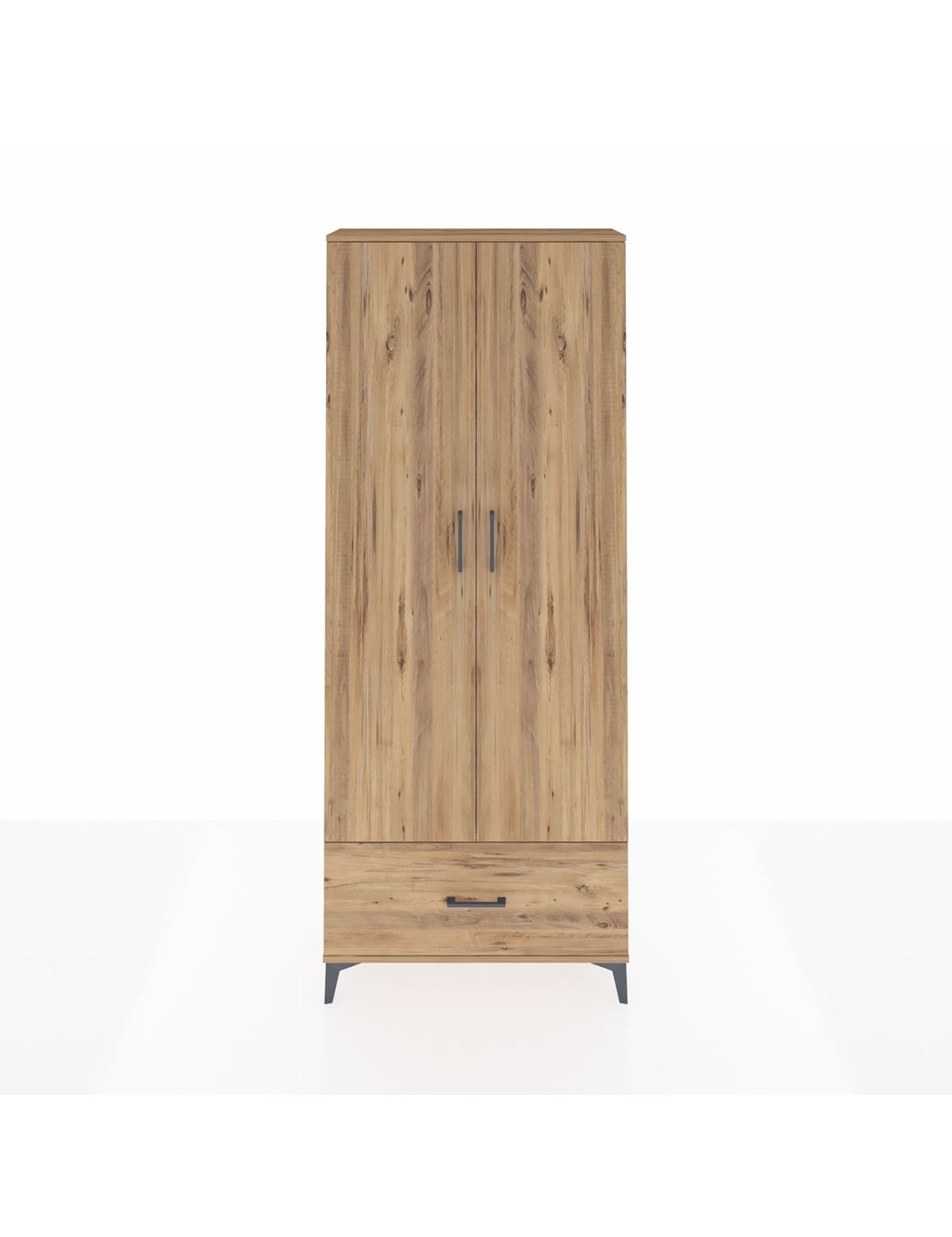 Arges Dolap 5 Raflı Tek Çekmeceli 2 Kapaklı 88x30x221 - S30M011V9A