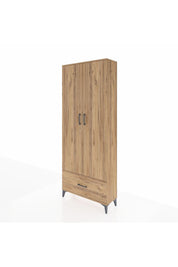 Arges Dolap 5 Raflı Tek Çekmeceli 2 Kapaklı 88x30x221 - S30M011V9A
