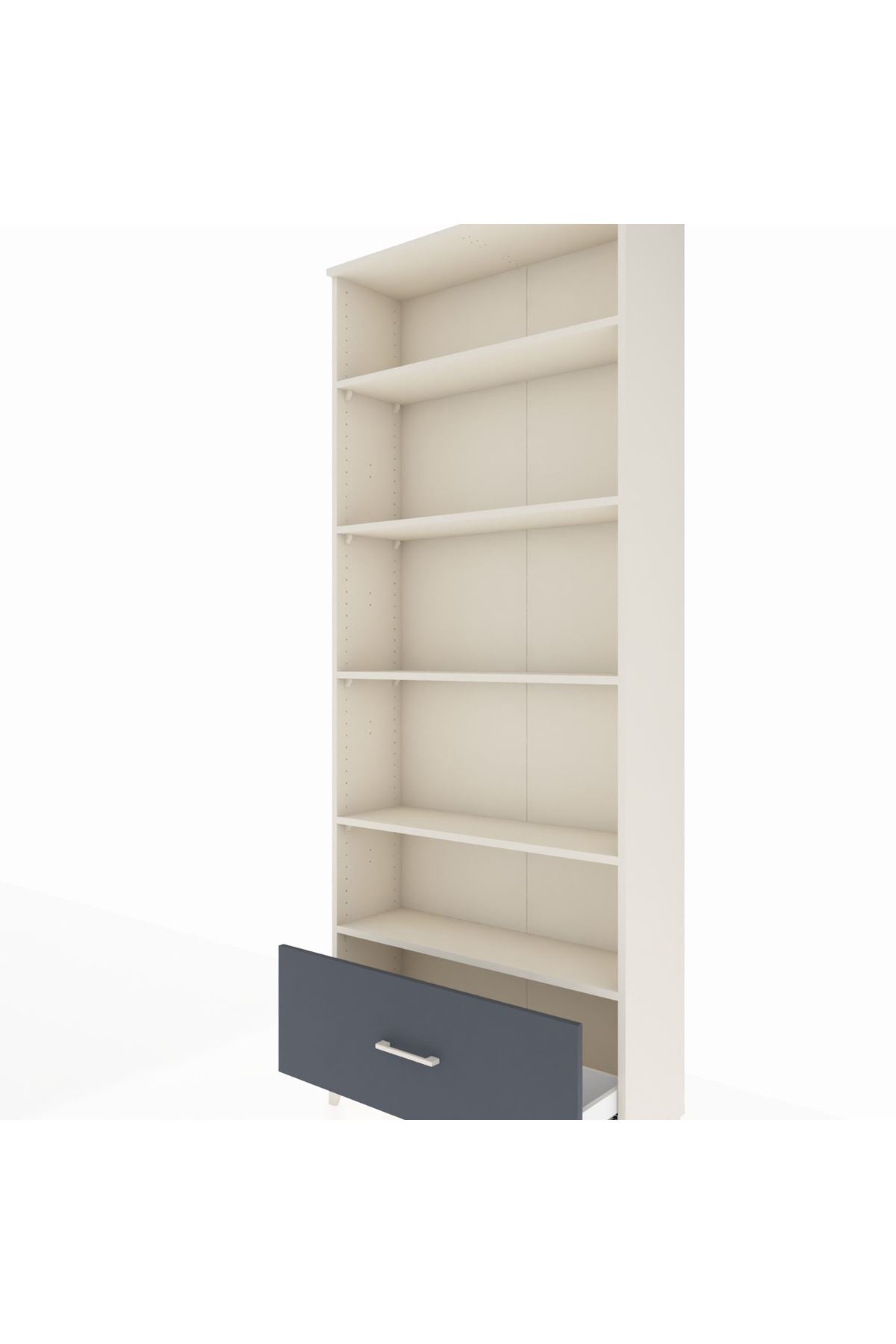 Arges Dolap 5 Raflı Tek Çekmeceli 88x30x221 - S30M012V2A