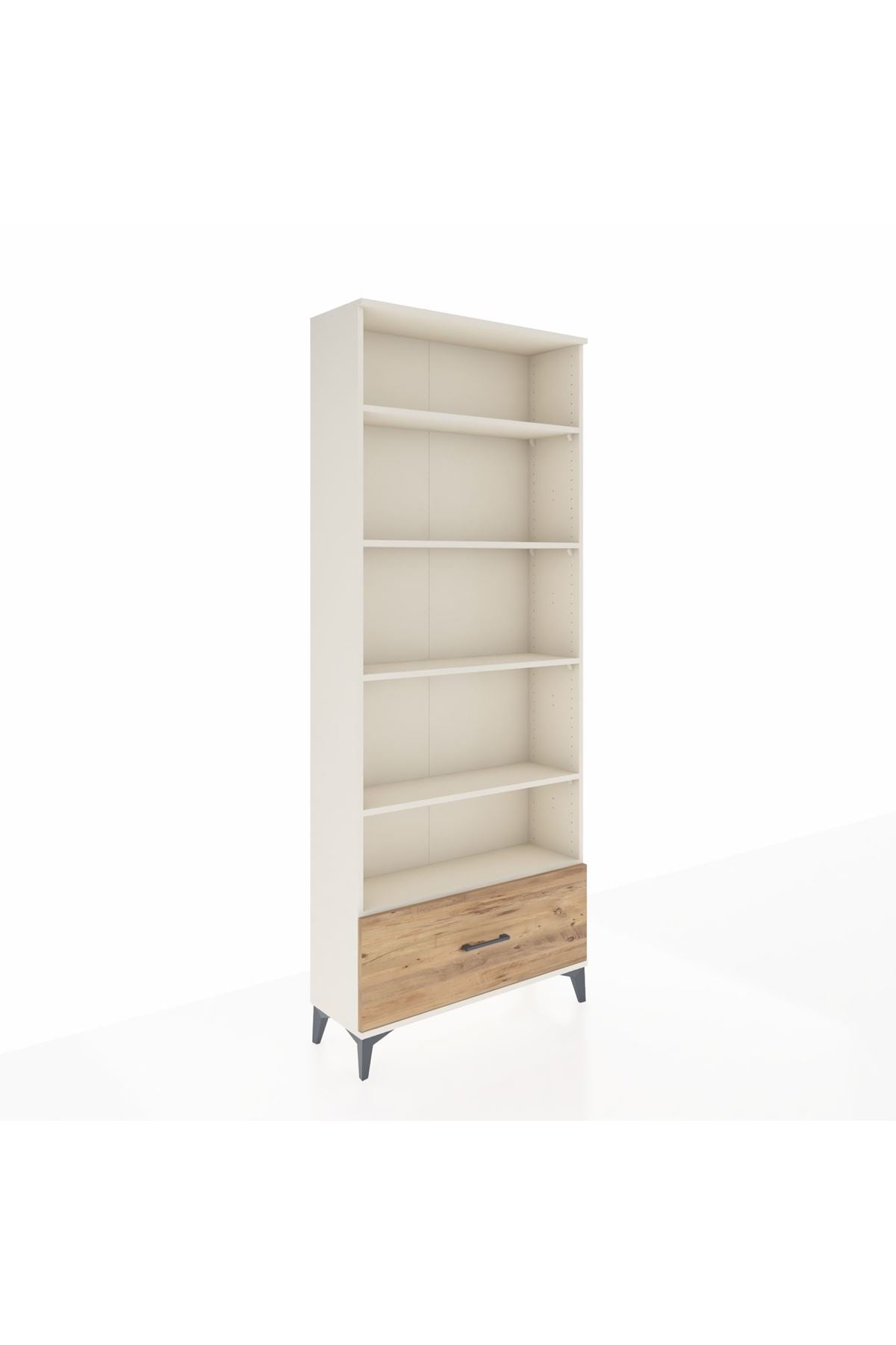 Arges Dolap 5 Raflı Tek Çekmeceli 88x30x221 - S30M012V3A