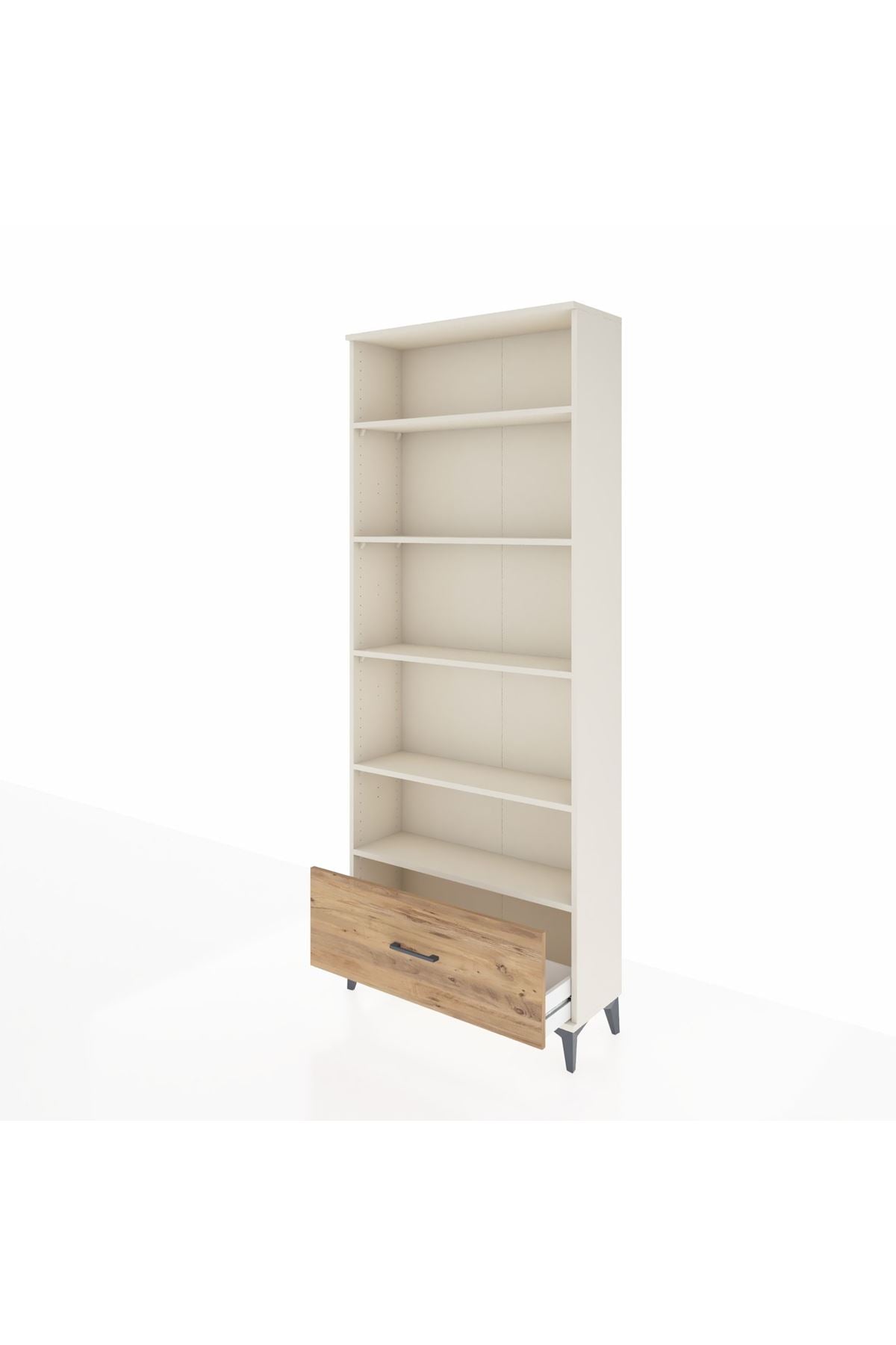 Arges Dolap 5 Raflı Tek Çekmeceli 88x30x221 - S30M012V3A