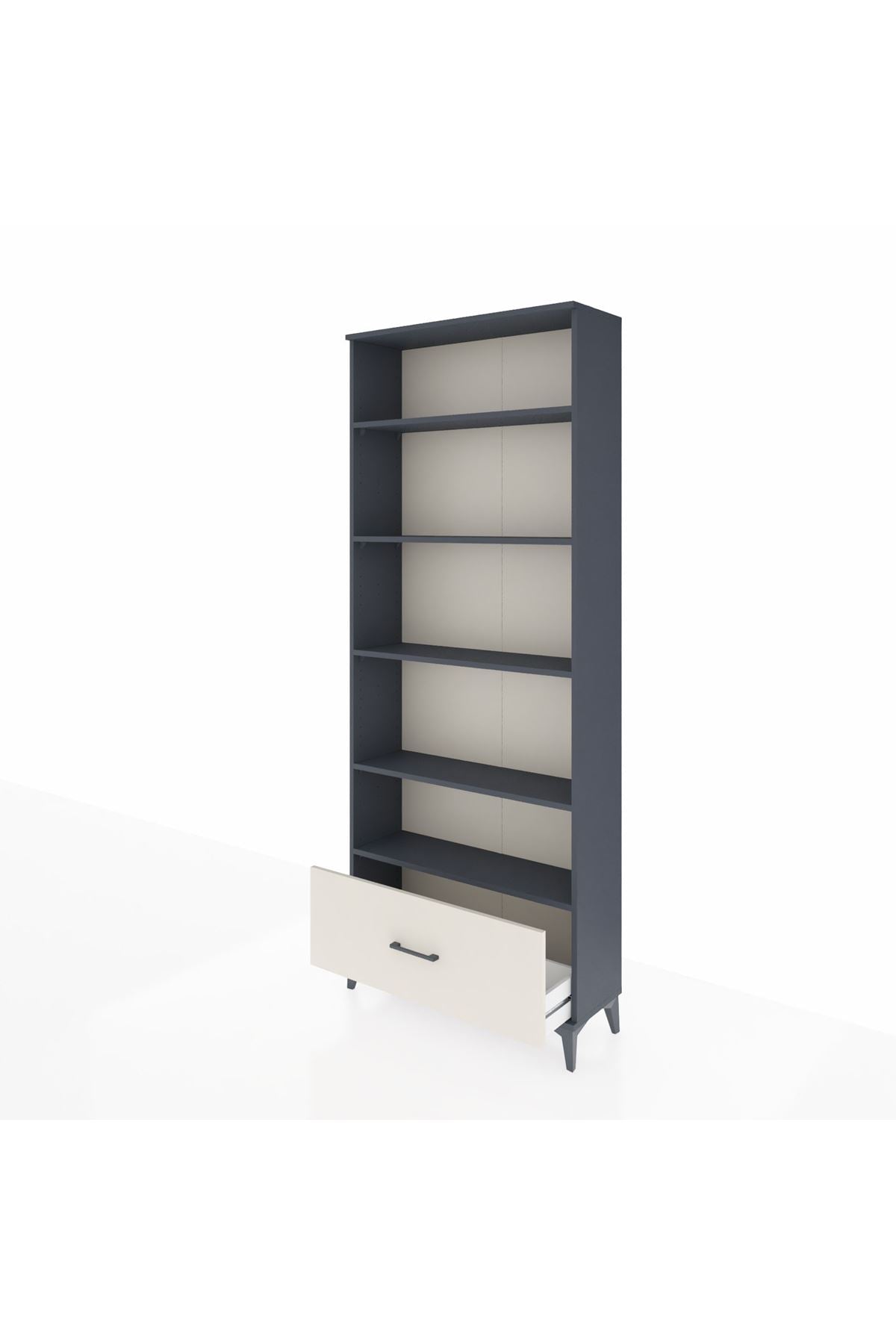 Arges Dolap 5 Raflı Tek Çekmeceli 88x30x221 - S30M012V4A