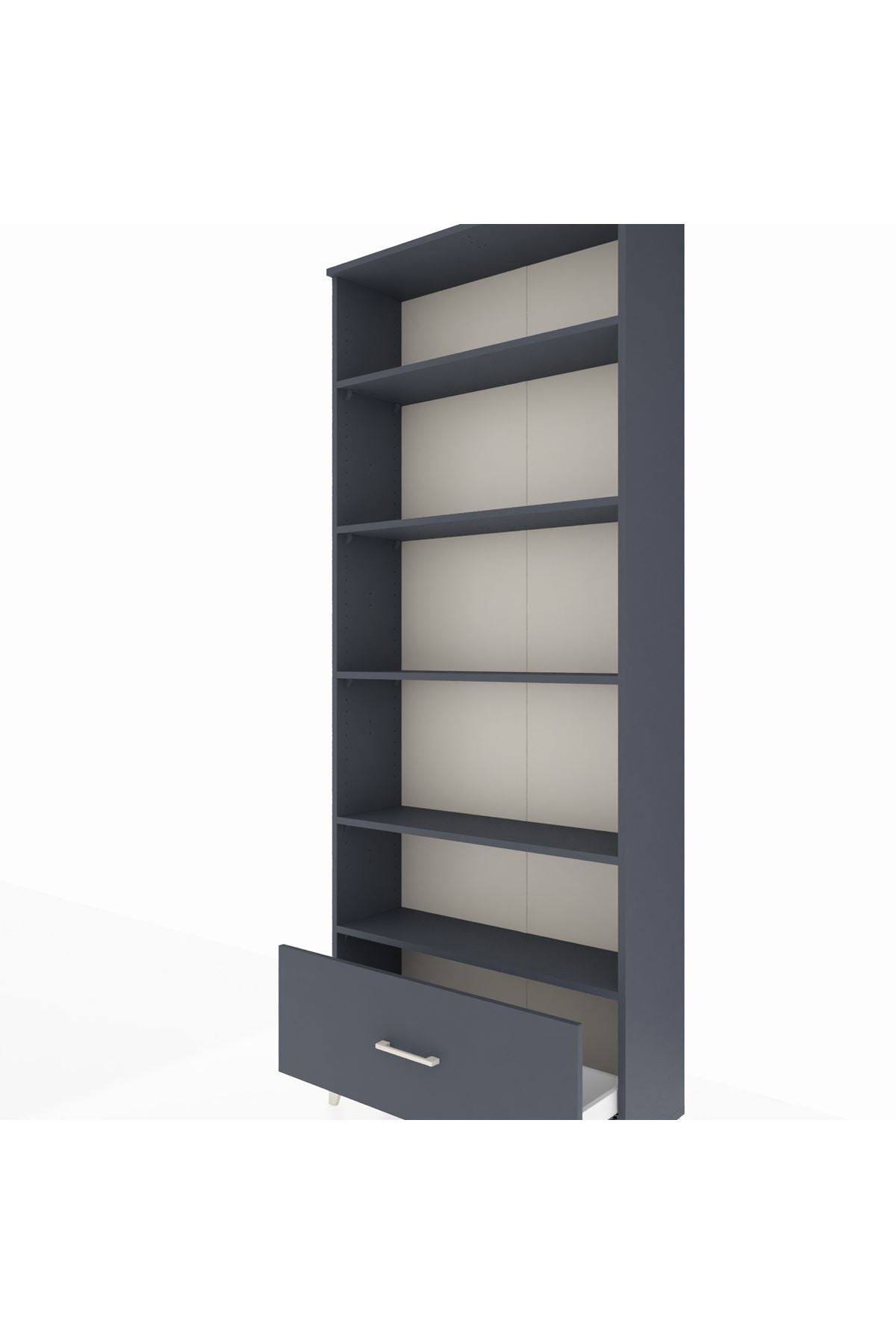 Arges Dolap 5 Raflı Tek Çekmeceli 88x30x221 - S30M012V5A