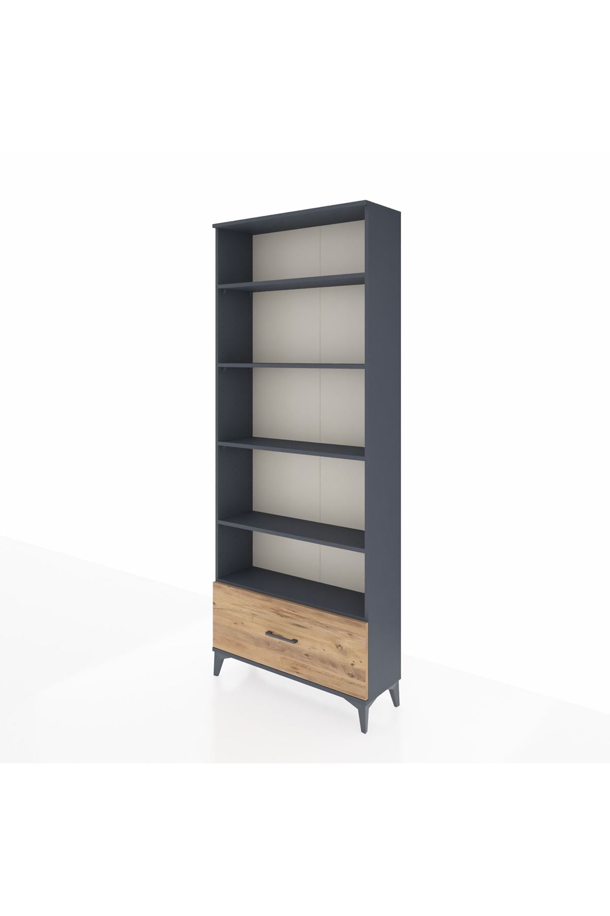 Arges Dolap 5 Raflı Tek Çekmeceli 88x30x221 - S30M012V6A
