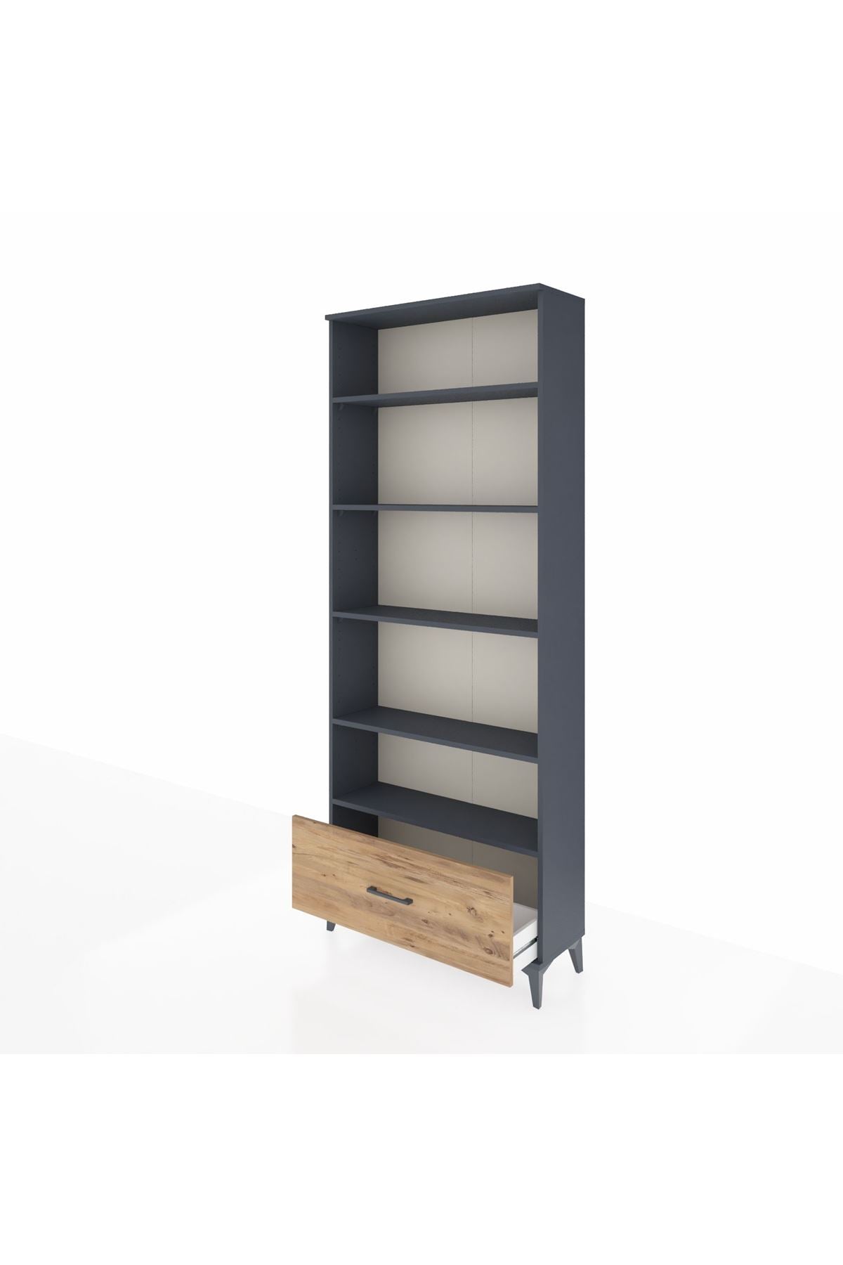 Arges Dolap 5 Raflı Tek Çekmeceli 88x30x221 - S30M012V6A