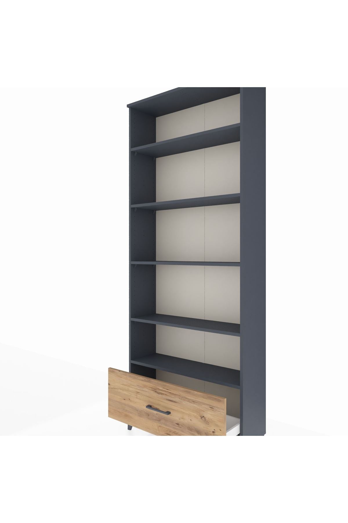 Arges Dolap 5 Raflı Tek Çekmeceli 88x30x221 - S30M012V6A