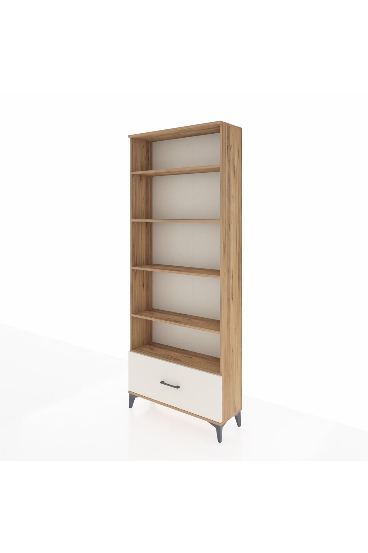 Arges Dolap 5 Raflı Tek Çekmeceli 88x30x221 - S30M012V7A