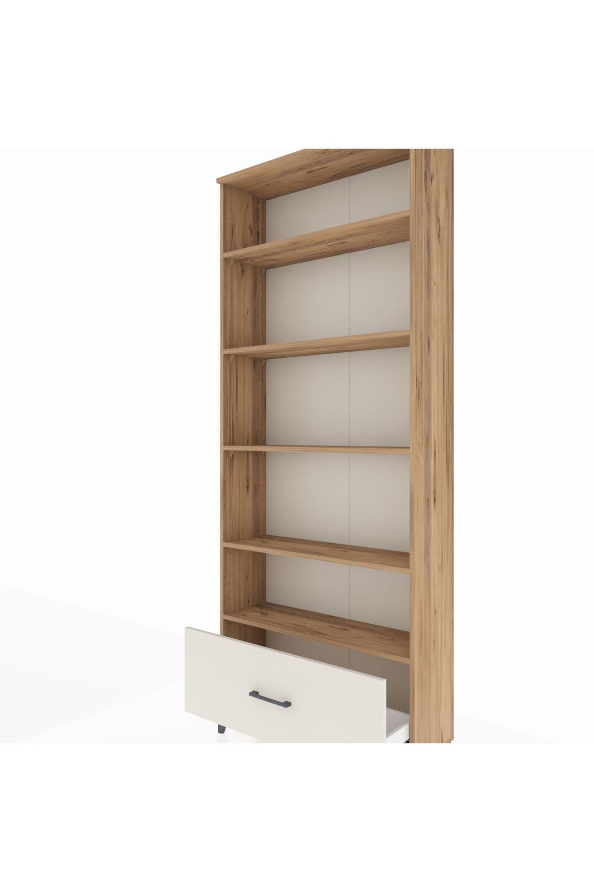 Arges Dolap 5 Raflı Tek Çekmeceli 88x30x221 - S30M012V7A