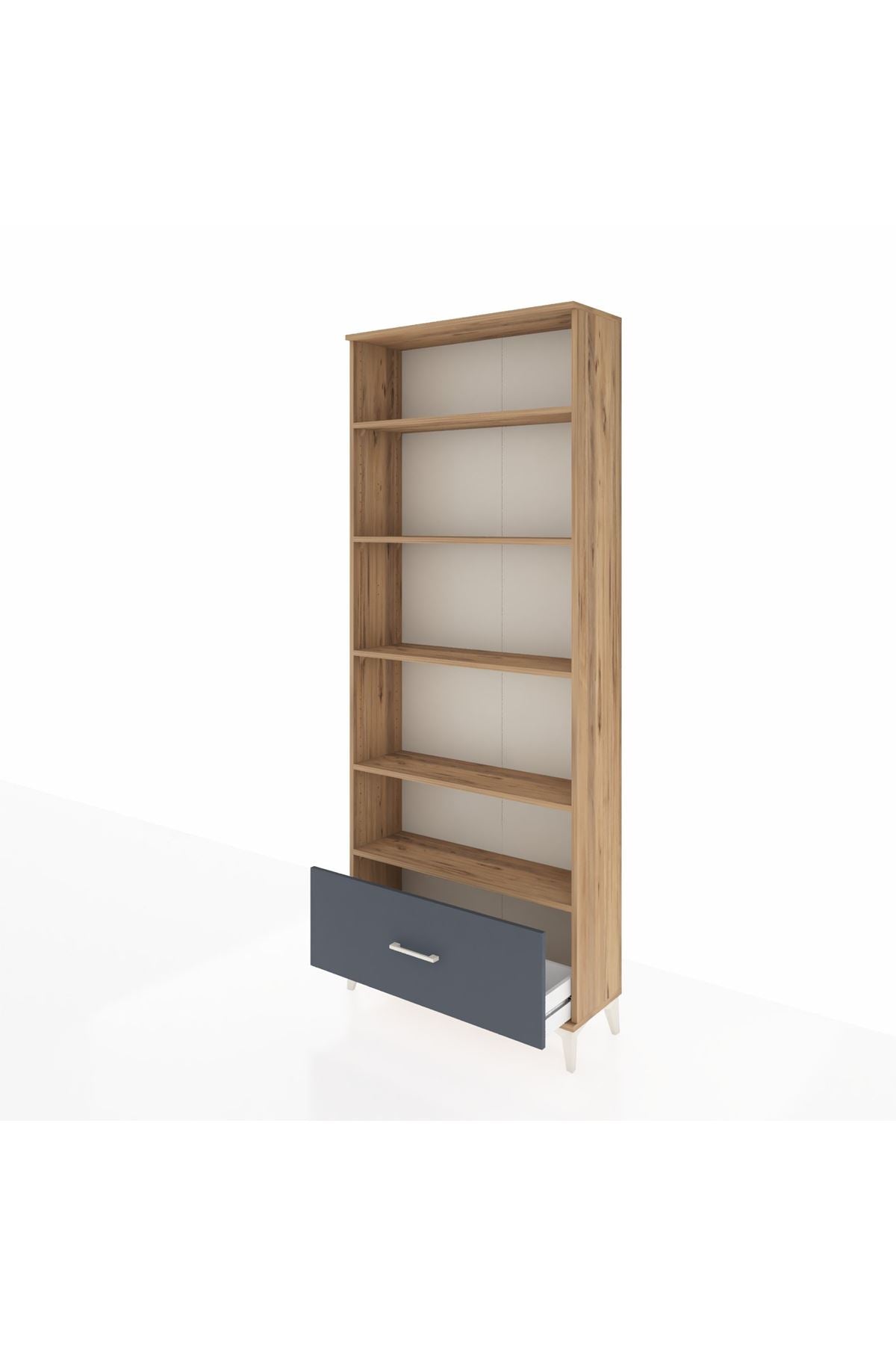 Arges Dolap 5 Raflı Tek Çekmeceli 88x30x221 - S30M012V8A