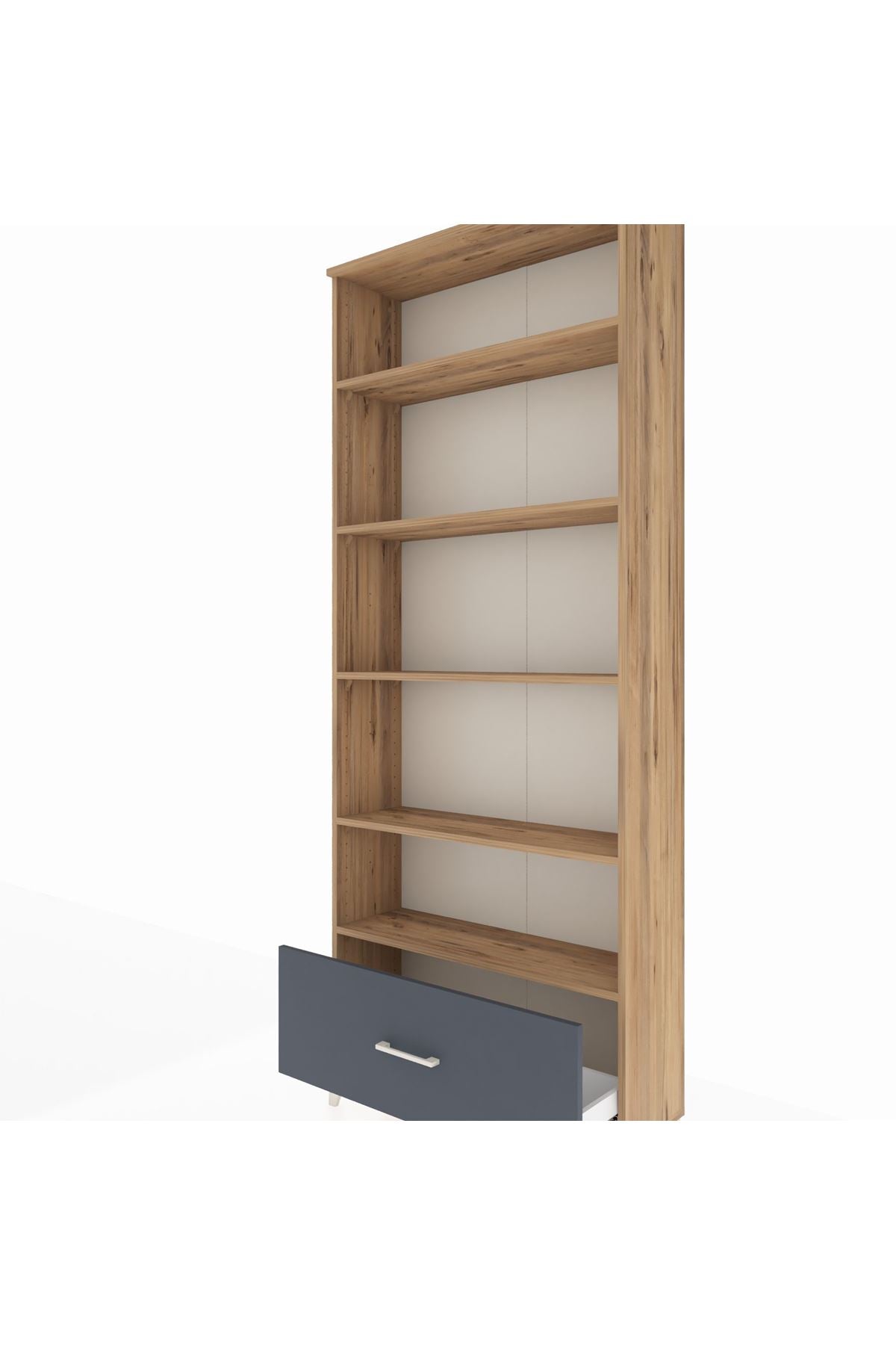 Arges Dolap 5 Raflı Tek Çekmeceli 88x30x221 - S30M012V8A