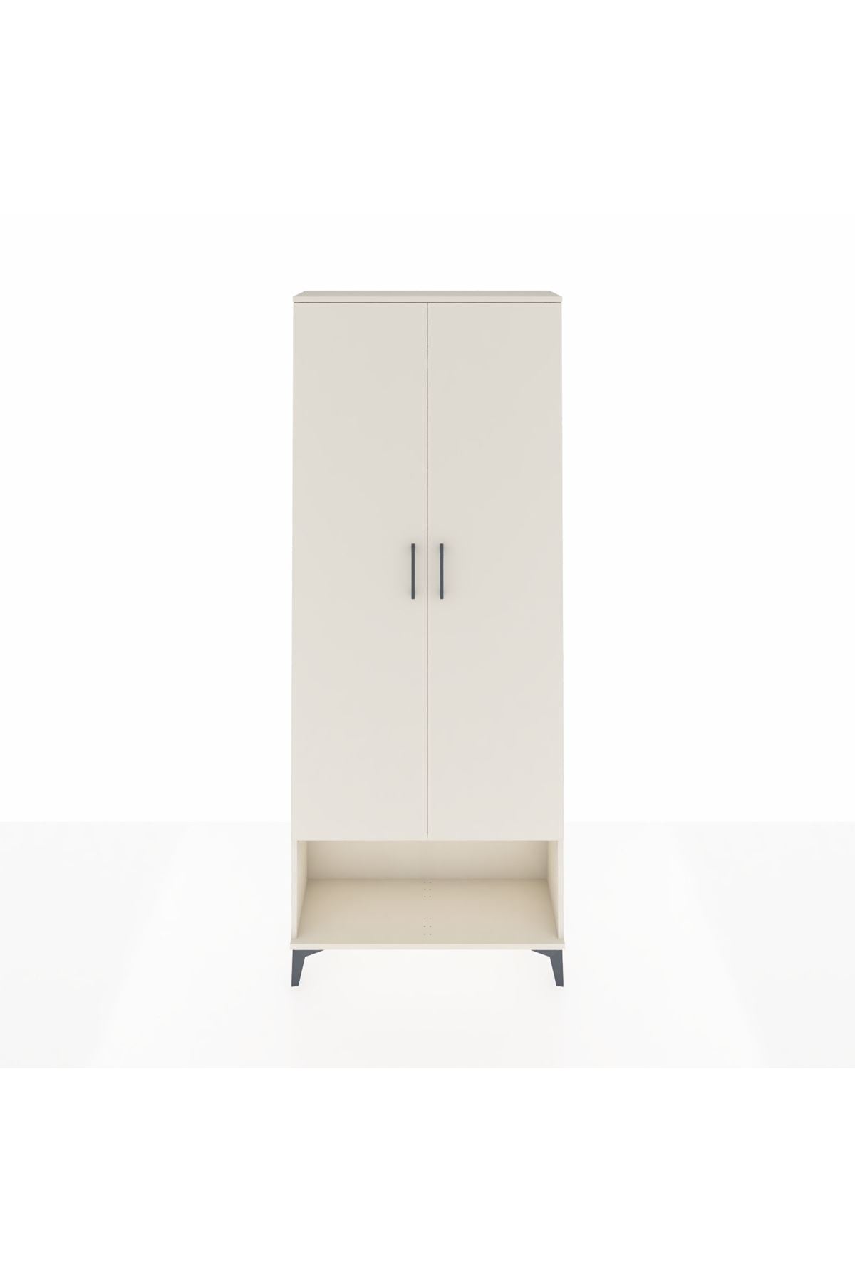 Arges Dolap 2 Raflı 2 Kapaklı Tek Askılı 88x30x221 - S30M013V1A