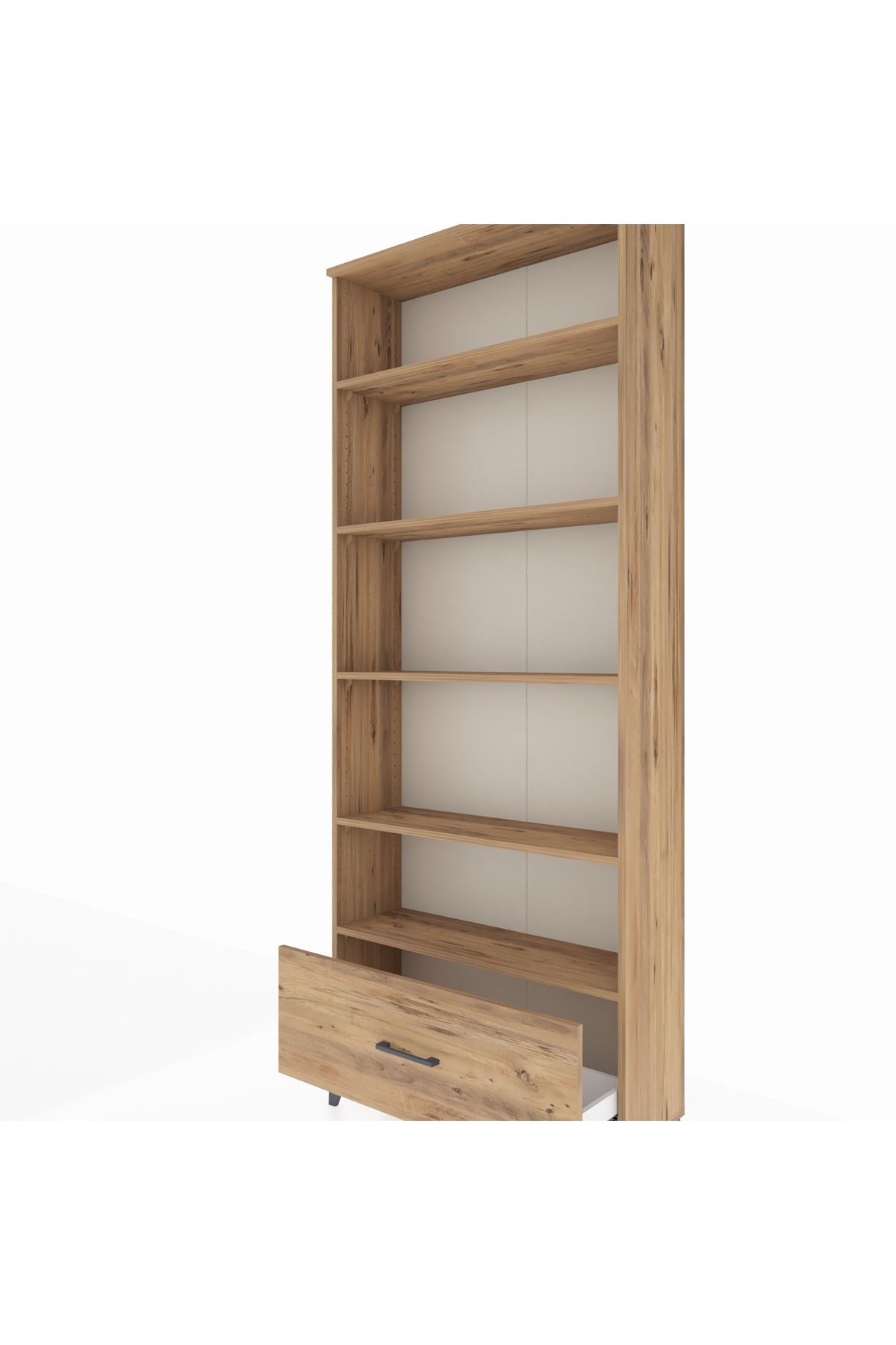 Arges Dolap 5 Raflı Tek Çekmeceli 88x30x221 - S30M012V9A