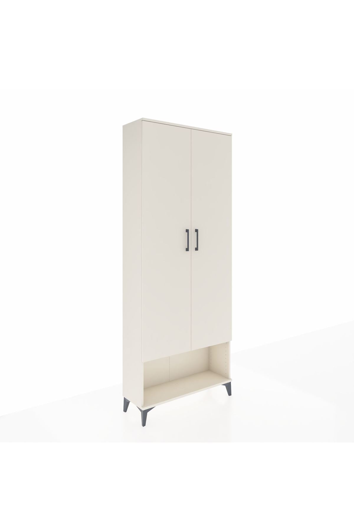 Arges Dolap 2 Raflı 2 Kapaklı Tek Askılı 88x30x221 - S30M013V1A