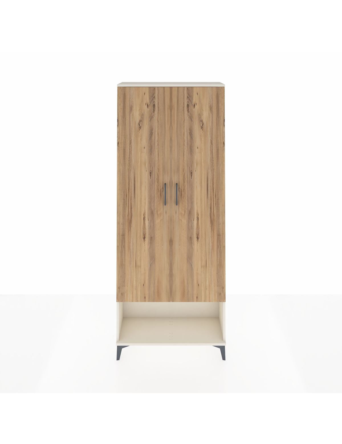 Arges Dolap 2 Raflı 2 Kapaklı Tek Askılı 88x30x221 - S30M013V3A