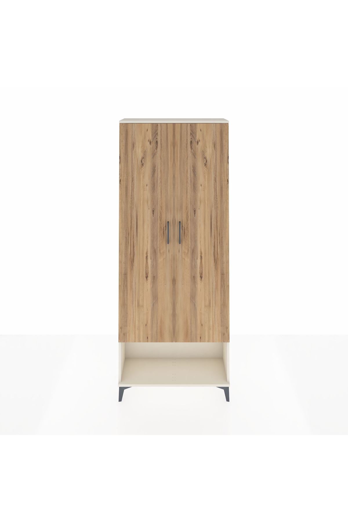 Arges Dolap 2 Raflı 2 Kapaklı Tek Askılı 88x30x221 - S30M013V3A