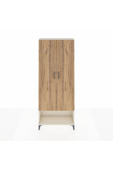 Arges Dolap 2 Raflı 2 Kapaklı Tek Askılı 88x30x221