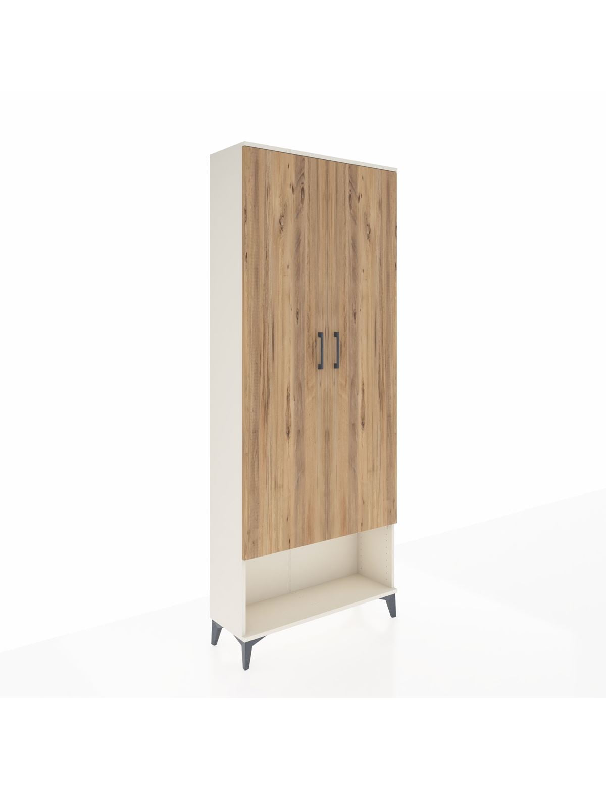 Arges Dolap 2 Raflı 2 Kapaklı Tek Askılı 88x30x221 - S30M013V3A