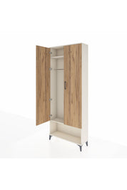 Arges Dolap 2 Raflı 2 Kapaklı Tek Askılı 88x30x221 - S30M013V3A