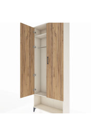 Arges Dolap 2 Raflı 2 Kapaklı Tek Askılı 88x30x221 - S30M013V3A