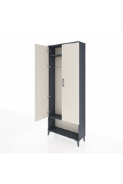 Arges Dolap 2 Raflı 2 Kapaklı Tek Askılı 88x30x221 - S30M013V4A