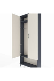 Arges Dolap 2 Raflı 2 Kapaklı Tek Askılı 88x30x221 - S30M013V4A