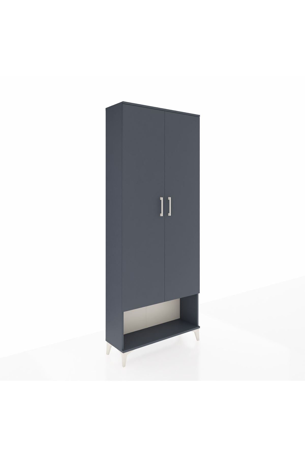 Arges Dolap 2 Raflı 2 Kapaklı Tek Askılı 88x30x221 - S30M013V5A