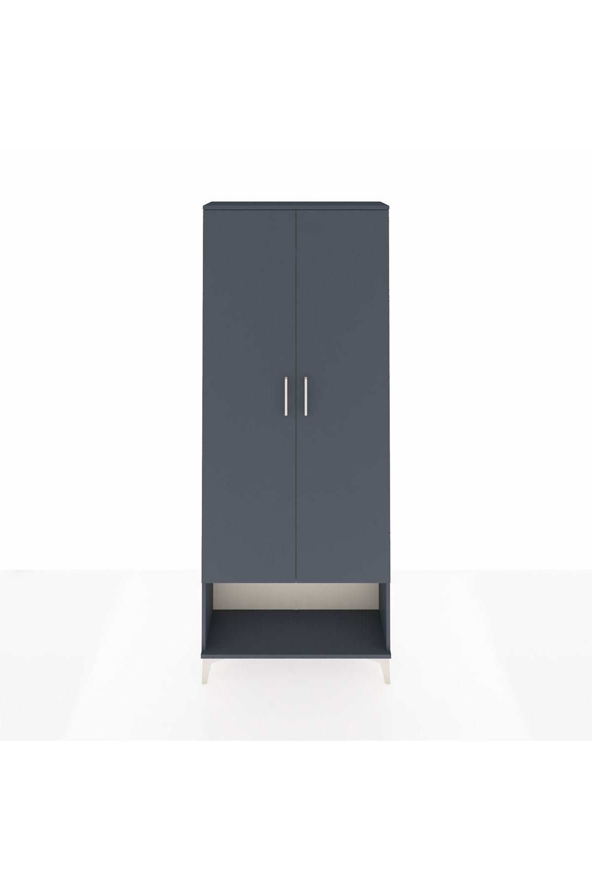 Arges Dolap 2 Raflı 2 Kapaklı Tek Askılı 88x30x221 - S30M013V5A