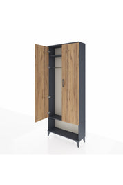 Arges Dolap 2 Raflı 2 Kapaklı Tek Askılı 88x30x221 - S30M013V6A