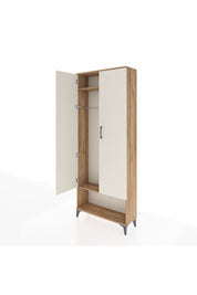 Arges Dolap 2 Raflı 2 Kapaklı Tek Askılı 88x30x221 - S30M013V7A