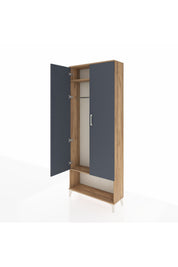 Arges Dolap 2 Raflı 2 Kapaklı Tek Askılı 88x30x221 - S30M013V8A