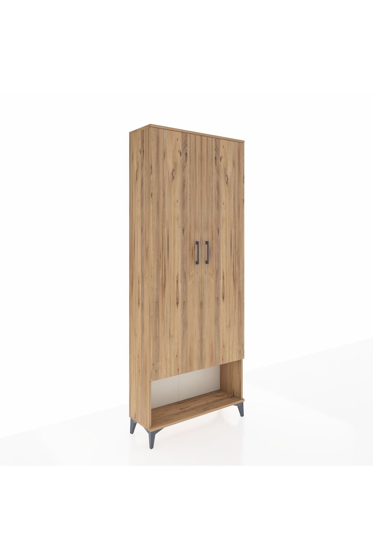 Arges Dolap 2 Raflı 2 Kapaklı Tek Askılı 88x30x221 - S30M013V9A